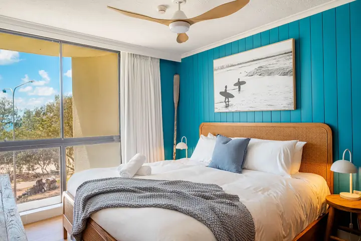 King bedroom with ocean views